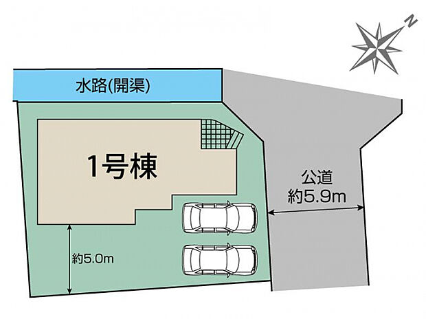 北九州市小倉南区上貫2丁目　区画図