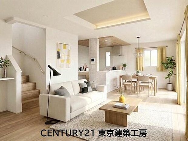 【家具はCGにてレイアウト】
◇オープンでのびやかな空間を生み出す、こだわりの「広がり」と「ゆとり」。ご家族の会話がはずむ開放的なLDKです♪