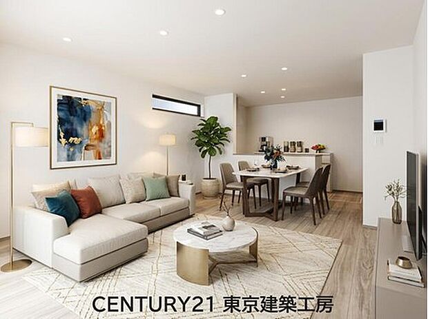 【家具はCGにてレイアウト】
◇採光良好なリビングは、ご家族の憩いの空間。居心地の良い快適な安らぎの場所にもなりそうです。