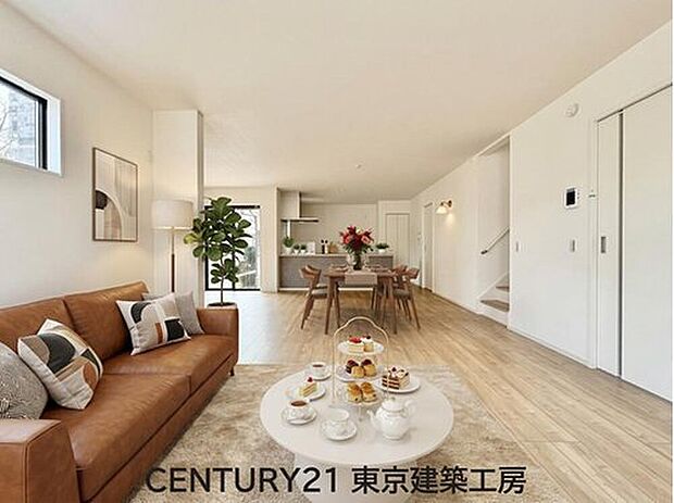 【家具はCGにてレイアウト】
◇採光良好なリビングは、ご家族の憩いの空間。居心地の良い快適な安らぎの場所にもなりそうです。