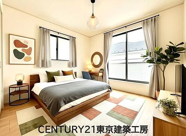 【同仕様:家具はCGにてレイアウト】
◇穏やかな光が差し込む室内には、穏やかな時間が流れます。おうち時間が増える昨今、落ち着いた空間で自分の趣味を楽しむのはいかがですか。