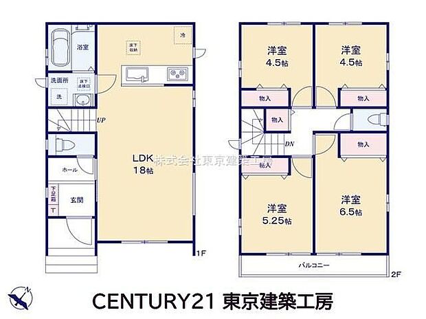 4LDK、土地面積100.16m2、建物面積90.26m2