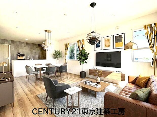 【【同施工会社の施工イメージになります】】【家具はCGにてレイアウト】
くつろぎを愉しむリビングルームは憩いの場となります。リビングとダイニングの空間機能を活かし、巧みに使い分ける発想が、ライフスタイルに新しいゆとりをもたらします。
