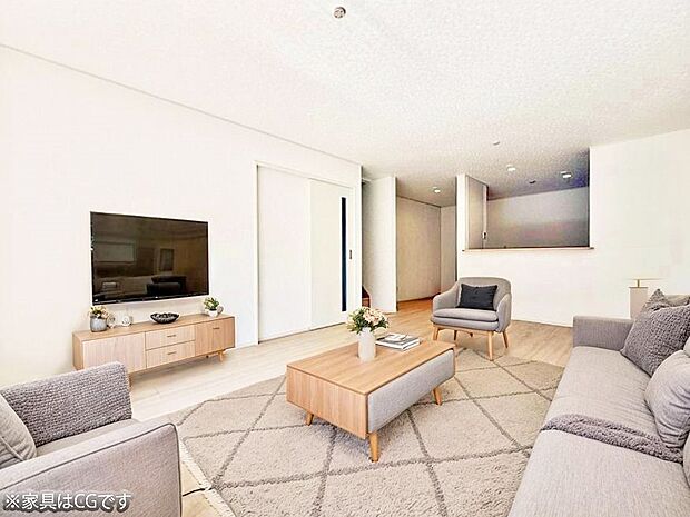 ■心落ち着く場所、ゆったり過ごせるリビング