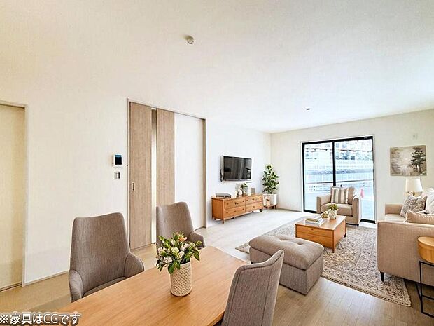 ■心落ち着く場所、ゆったり過ごせるリビング