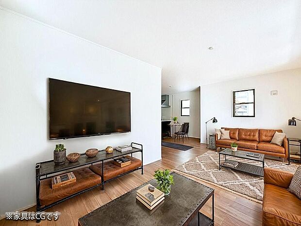 ■心落ち着く場所、ゆったり過ごせるリビング