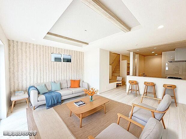 ■心落ち着く場所、ゆったり過ごせるリビング