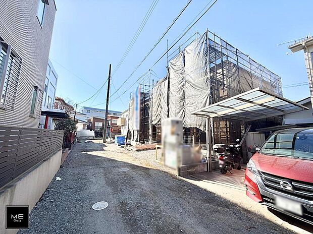 【前面道路含む現地写真】■新しい住まい、街の新しい風景
