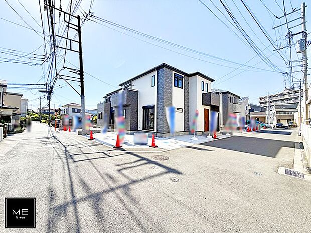 【前面道路含む現地写真】■新しい住まい、街の新しい風景
