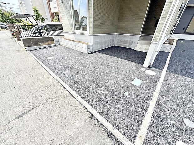 【駐車場】1号棟  ■快適な駐車スペースで安心