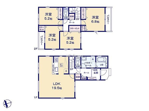 【4LDK】1号棟