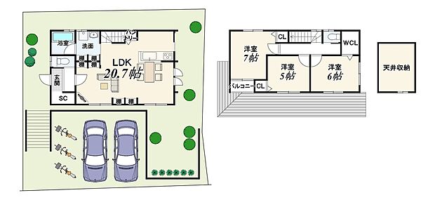 3LDK|建物面積90.11m2