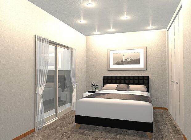 【イメージパース】
バルコニーに面しているので、日当たり・通風良好です。