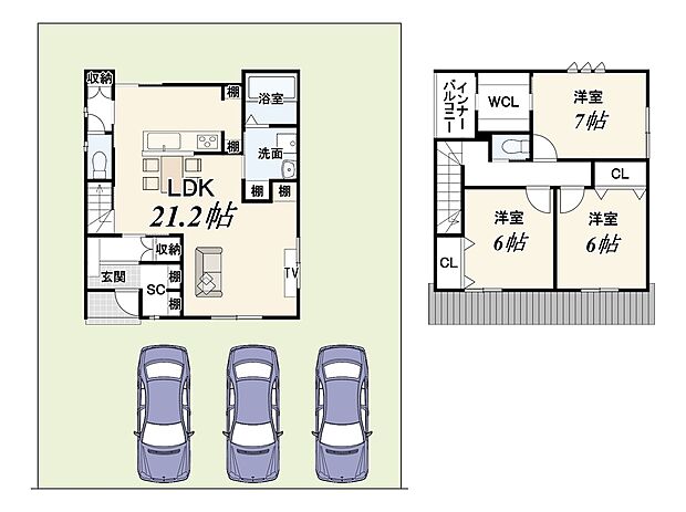 ■広々とした土地・ゆとりのある間口・前道の広さを活かし、開放感あふれる住まいを実現。自由設計ならではの柔軟なプランニングで、ご家族のライフスタイルにぴったり寄り添う住まいづくりが可能です。