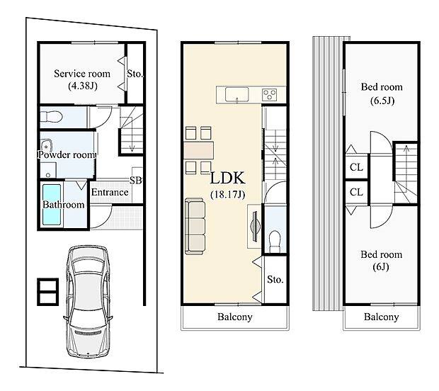 【新築参考プラン】新築参考プラン:建物価格1824万円、建物面積85.28m2
外構費用120万円(税込)別途要
設計監理費用120万円(税込)別途要