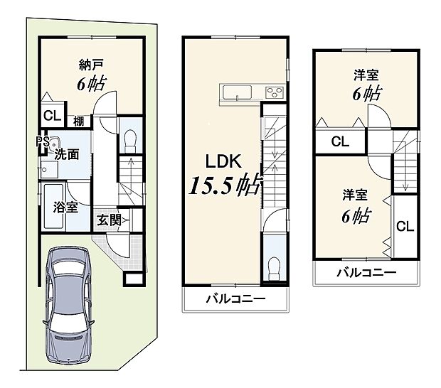 【2SLDK】外構費用120万円別途要(税込)
設計監理費用120万円は物件価格に含む