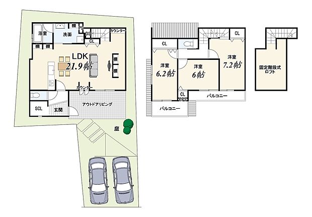 【3LDK】外構費用120万円（税込）別途要