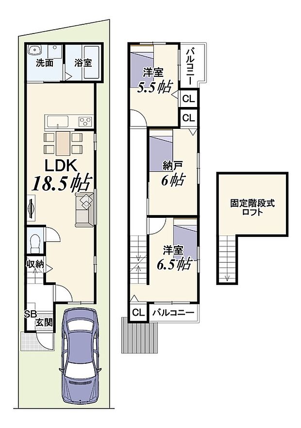 【新築参考プラン】建物面積81.43m2、建物価格1899万円