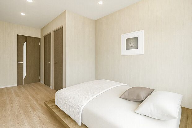 【【イメージパース/2F洋室5帖】】お持ちの家具の配置を考えると洋室のお部屋が暮らしやすいという方に。こだわりの家具やインテリアもしっくり収まります!