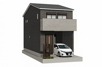 2階建て外観イメージパース