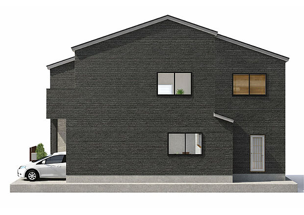 【【外観イメージパース】】間取り図を基に作成したイメージパース図です。外構など、ご要望ございましたらお客様に合わせて作成いたします!