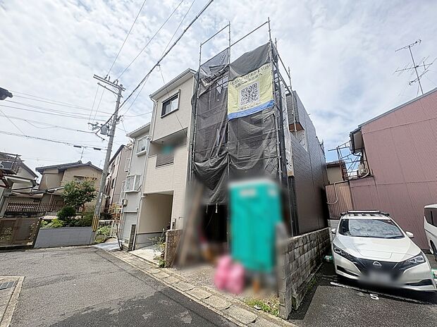 【【現地・前道】】＼建築中／現地・モデルハウス見学会開催中（土日祝10：00～18：00）実際に現地の雰囲気をご覧いただく事をオススメしております♪現地（2026年6月28日）撮影