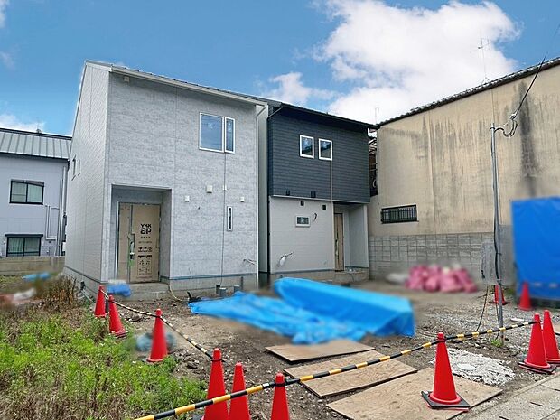 【【現地・前道】】【現地】＼建築中！令和８年７月完成予定／現地＆モデルハウス見学予約受付中！お車での送迎も可能ですのでお気軽にお問い合わせくださいませ♪現地（2026年6月14日）撮影