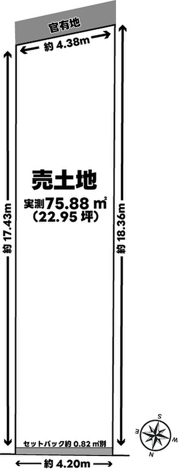 セットバック約0.84ｍ2別