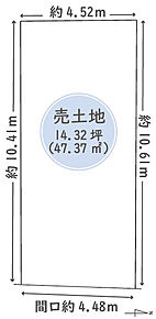 公簿面積46.92ｍ2（14.19坪）/準防火地域
自動車車庫面積5.94ｍ2
 