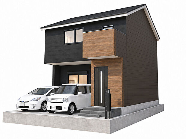 【【外観イメージパース】】【現地・モデルハウス案内予約受付中!】お電話にてお気軽にお問い合わせください♪※イメージパース図のため、実際の色味や材質とは異なる場合がございます。