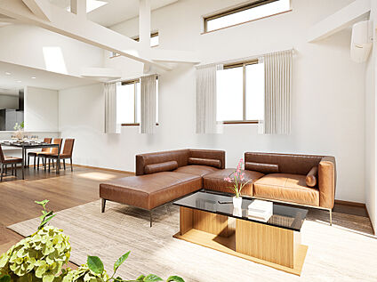 完成予想パース【1号棟】 LDK 約 25.7帖