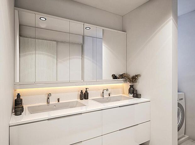 【【建物参考パース】】洗面室