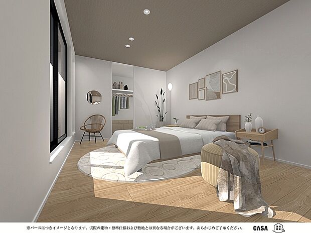 □完成イメージ□
全居室に収納有◎衣類の収納も安心なおすすめポイント。