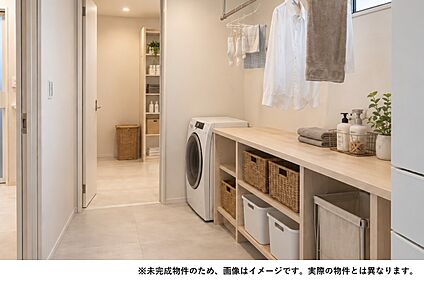 洗濯がラクになるランドリールーム