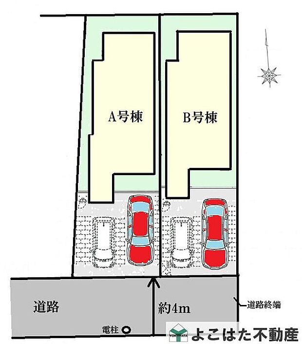 90m2超の土地面積なので、カースペース2台分も可能!【小金井市東町5丁目~全2区画~ 】