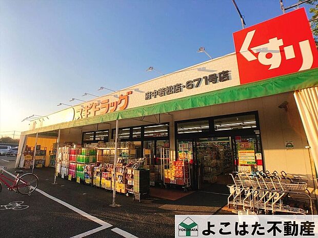 スギドラッグ府中若松店(約460m)