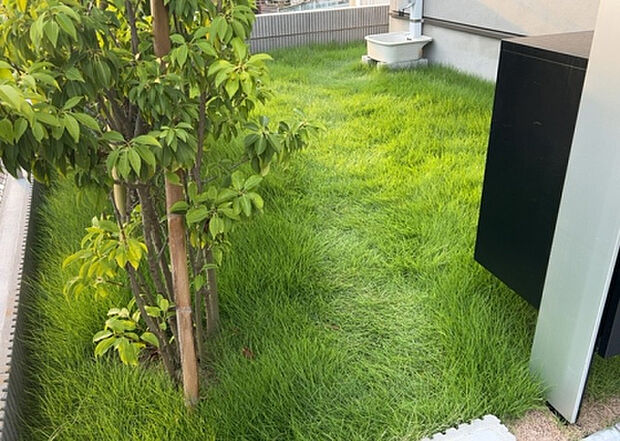 【庭】庭があることでガーデニングや家庭菜園はもちろん、こどもの遊び場やペットを放して遊ぶことができます。また、家の周囲に余裕があるということです。隣地との間があれば、十分な日当たりと、風通しが確保できます。