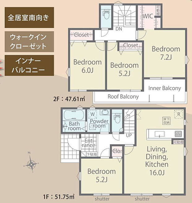 【4LDK】2026年9月築
ご家族でゆとりある暮らしを叶える4LDK新築戸建。4つの居室と広々としたLDKを備え、ご家族それぞれのプライベート空間と団らんの場をしっかり確保しました。お子様の成長に合わせて使い分けできる柔軟な間取りは、長期的なライフプランにも対応。最新の住宅設備と高い断熱性能で、一年を通して快適な暮らしを実現します。耐震性能にも優れ、ご家族の安全を守る安心の住まい。収納スペースも豊富で、すっきりとした生活を送れる理想的な物件です。