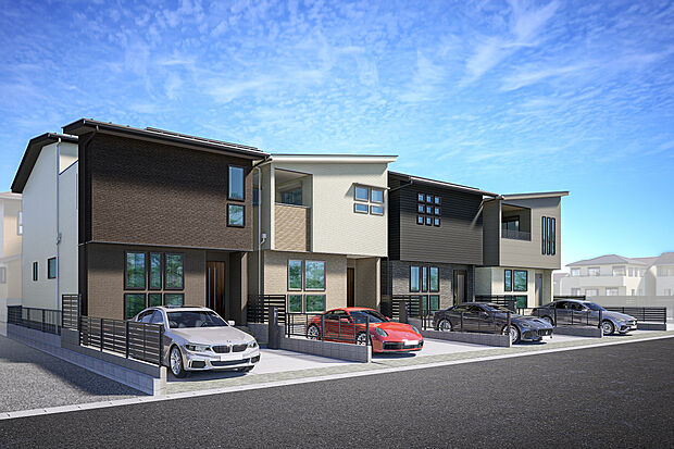 T-1、T-2（申し込み）、T-3、T-4／外観 完成予想図