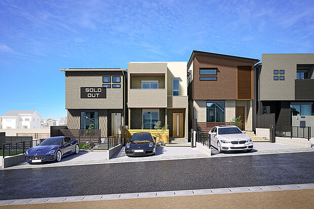 T-5、T-6、T-7／陽光溢れる南向き＆お庭付き。イオン守山すぐの好立地で便利な暮らしが叶います。小中学校も近く、保育施設も充実なエリアだから子育ても安心！断熱・耐震・制震◎。