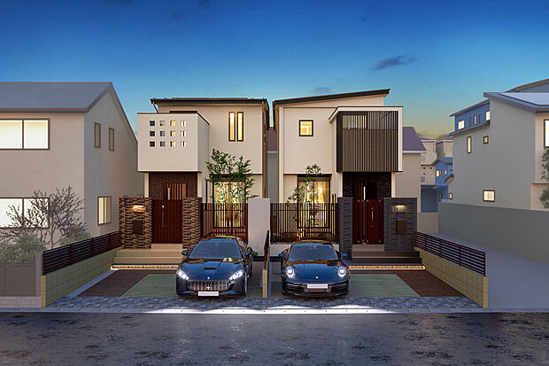 左からT-1、T-2／地下鉄桜通線「桜山」駅徒歩10分。学校・保育園が近く、こだわりの品が揃うスーパーや憩いの公園が身近にある、ファミリーにも優しい住環境で理想の暮らしが叶います。