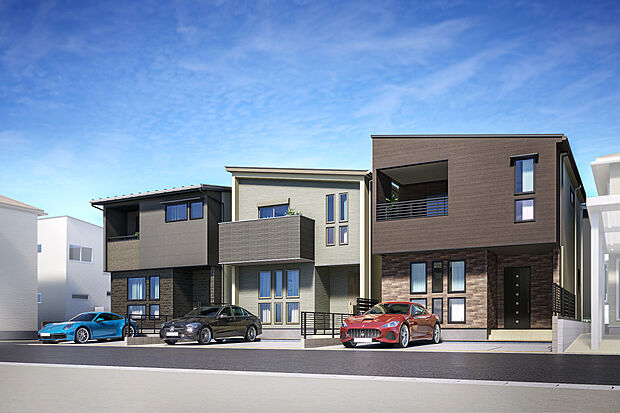 【外観完成予想図】T-3、T-2、T-1／外観完成予想図