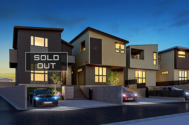 【完成予想図(夜間外観)】【同仕様モデルルーム公開中】
「ずっと安心で心地いい、南向きの邸宅」での日常を一足先にイメージしてみませんか?20帖超のLDKがもたらすゆとりや、陽光が注ぐ開放感を実際にご体感いただけます。