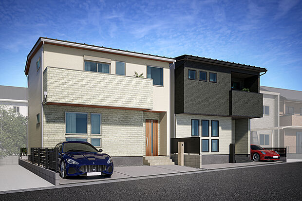 【外観完成予想図】T-1、T-2完成予想図／外観