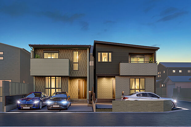 【外観完成予想図】T-1、T-2／外観