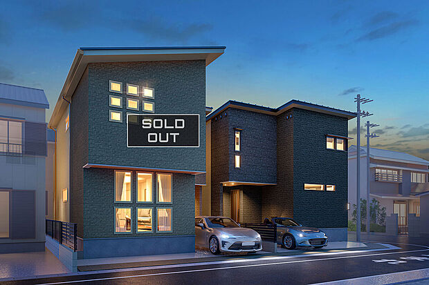 【外観完成予想図】T-2(ご成約済み)、T-1/外観完成予想図