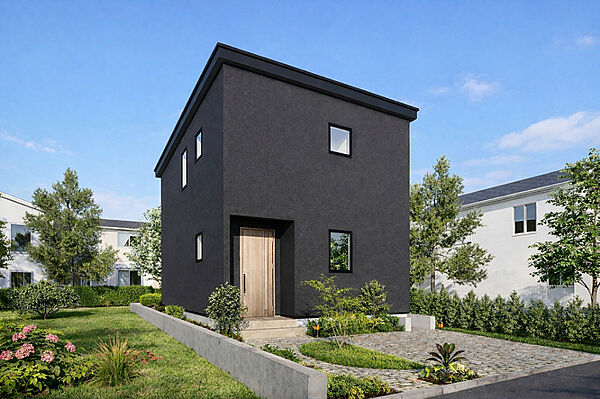 【完成予想図 A棟】
JR線「八軒」駅まで徒歩約8分。徒歩30分以内で複数路線が利用できアクセス良好、通勤通学に便利な立地です。