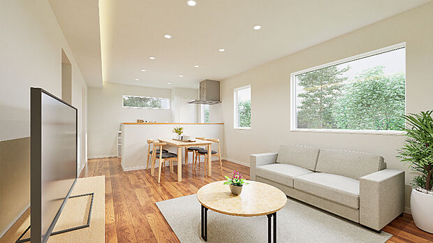 【【完成予想図】】家具カーテン付きのため、入居してすぐに生活が始められるのも嬉しいポイントです。