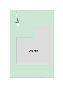 約42坪のゆとりある整形地。幅員約6mの道路に面しています。 