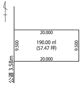 様々な間取りにも対応できるバランスの良い整形地です。建物プランも多数ご用意しておりますので、お気軽にお問い合わせください。 